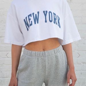 Brandy Melville New York Crop Top-Brand New